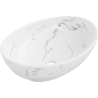 Mexen Elza countertop washbasin 40 x 33 cm, white stone - 21014081