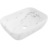 Mexen Rita countertop sink 45 x 32 cm, white stone - 21084583