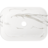 Mexen Rita countertop washbasin 45 x 32 cm, white stone - 21084584