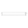 Mexen CVH30 Hygiene panel heater 300 x 800 mm, bottom connection, 698 W, white - W630H-030-080-00