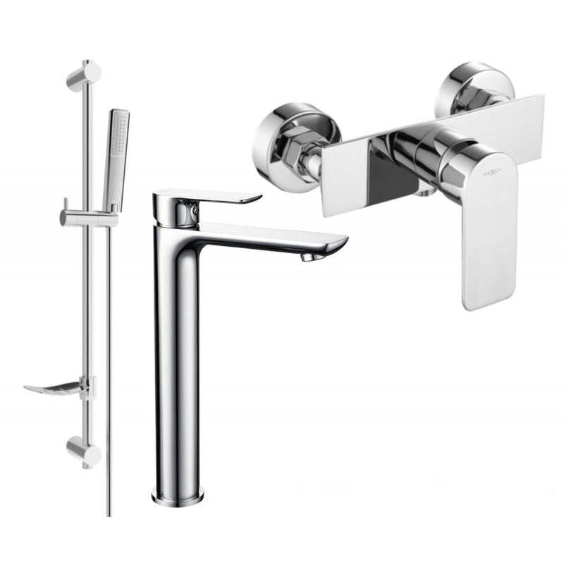 Mexen Alfa DF72 shower set, Chrome - 745714DF72-00