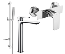 Mexen Alfa DF72 shower set, Chrome - 745714DF72-00