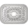 Mexen Rita countertop washbasin 45 x 32 cm, white/black pattern - 21084586