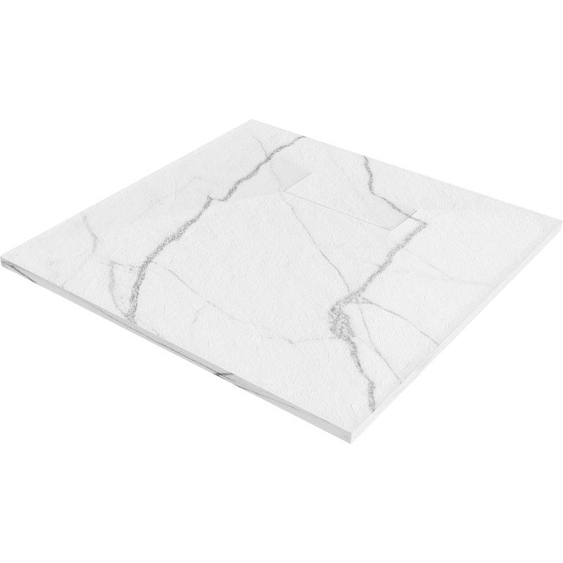 Mexen Hugo Square Shower Tray SMC 80 x 80 cm, White Stone - 42158080