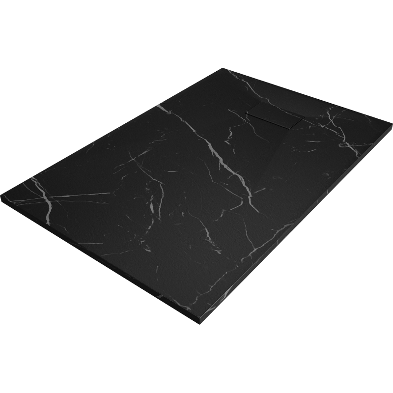 Mexen Hugo rectangular shower tray SMC 100 x 80 cm, black stone - 42758010