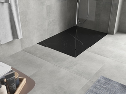 Mexen Hugo rectangular shower tray SMC 100 x 80 cm, black stone - 42758010