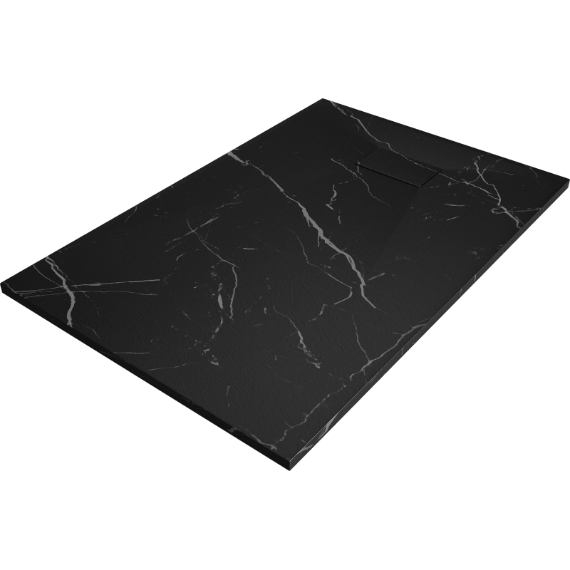 Mexen Hugo Rectangular Shower Tray SMC 120 x 80 cm, Black Stone - 42758012
