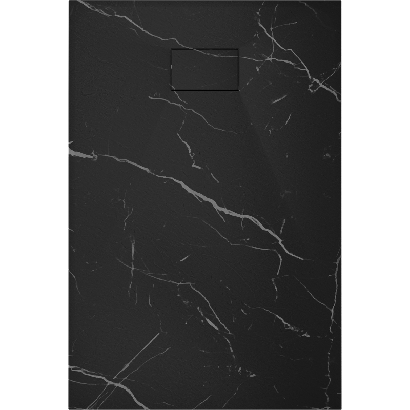 Mexen Hugo rectangular SMC shower tray 120 x 90 cm, black stone - 42759012