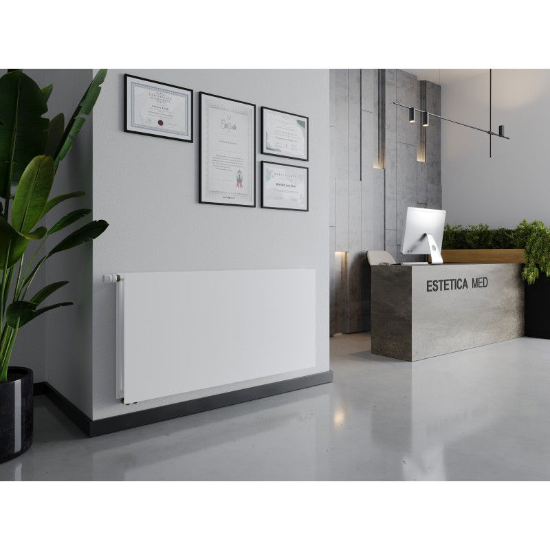 Mexen CVHF20 Hygiene Flat Panel Radiator 500 x 1500 mm, Bottom Connection, 1294 W, White - W620HF-050-150-00