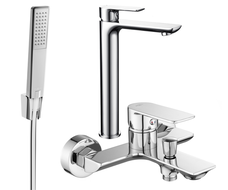 Mexen Alfa R72 bath set, chrome - 745713R72-00