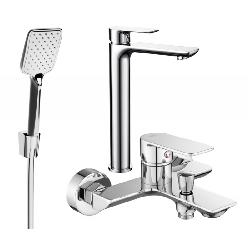 Mexen Alfa R62 bathtub set, Chrome - 745713R62-00