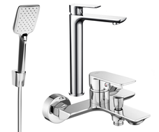 Mexen Alfa R62 bath set, chrome - 745713R62-00