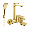 Mexen Alfa R62 Bath Set, Gold - 745713R62-50