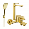 Mexen Alfa R62 bathtub set, Gold - 745713R62-50