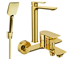 Mexen Alfa R62 bathtub set, Gold - 745713R62-50