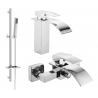 Mexen Aries DQ77 bathtub set, Chrome - 744803DQ77-00