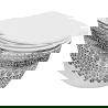 Mexen Lena Rimless Toilet Bowl with Soft-Close Slim Seat, Duroplast, White/Black Pattern - 30224095