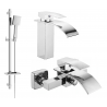 Mexen Aries DQ45 bath set, chrome - 744803DQ45-00