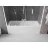 Mexen Velar Duo 2-panel sliding bath screen 190 x 150 cm, transparent, white - 896-190-000-02-20