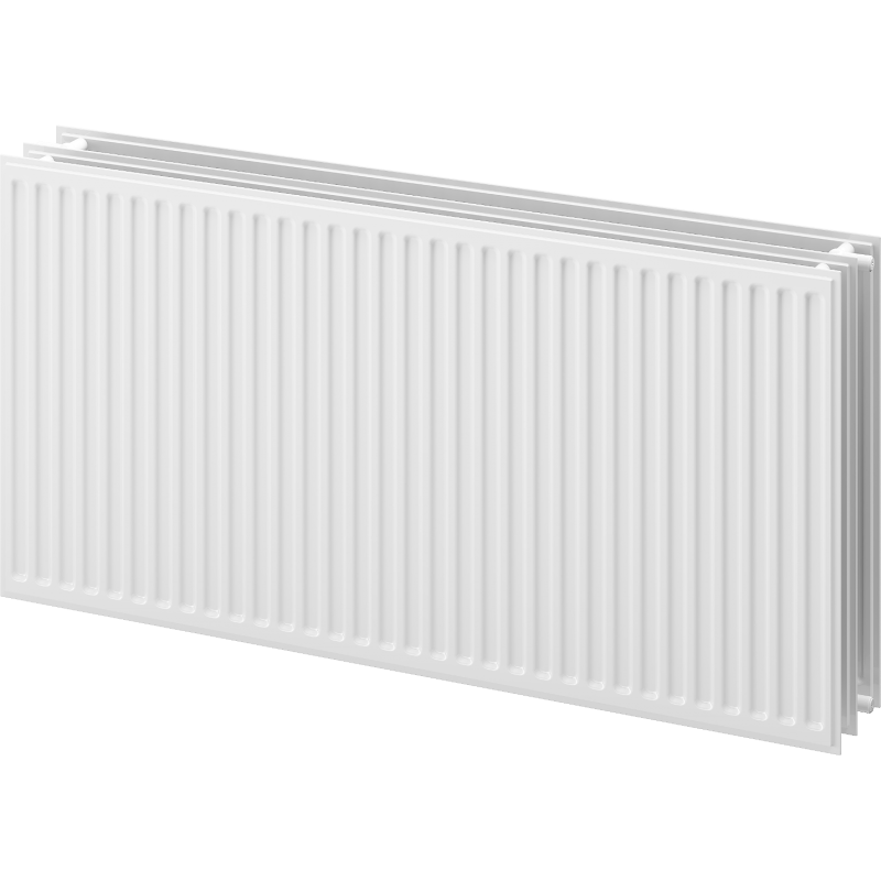 Mexen CH30 Hygiene flat radiator 400 x 400 mm, side connection, 438 W, white - W430H-040-040-00