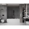 Mexen Velar Duo 2-panel Sliding Bath Screen 190 x 150 cm, Transparent, Brushed Gun Gray - 896-190-000-02-66
