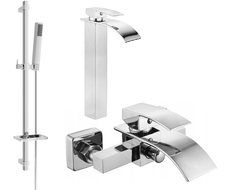 Mexen Aries DQ77 bathtub set, Chrome - 744813DQ77-00