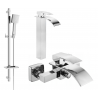 Mexen Aries DQ45 bathtub set, Chrome - 744813DQ45-00