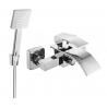 Mexen Aries R45 Bath Mixer Tap with Shower Set, Chrome - 74483R45-00