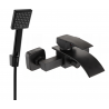 Mexen Aries R45 bath tap with shower set, black - 74483R45-70