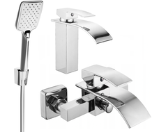 Mexen Aries R62 bathtub set, Chrome - 744803R62-00