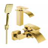 Mexen Aries R62 bath set, gold - 744803R62-50