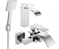 Mexen Aries R45 bathtub set, Chrome - 744803R45-00