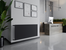 Mexen CH10 Hygiene Panel Radiator 300 x 2600 mm, Side Connection, 861 W, Anthracite - W410H-030-260-66