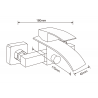 Mexen Aries R62 bathtub set, Chrome - 744813R62-00