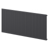 Mexen CH10 Hygiene flat radiator 500 x 1600 mm, side connection, 848 W, anthracite - W410H-050-160-66