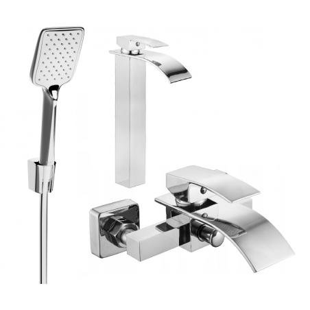 Mexen Aries R62 bathtub set, Chrome - 744813R62-00