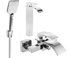 Mexen Aries R62 bathtub set, Chrome - 744813R62-00