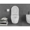 Mexen Lena rimless toilet bowl with slow-closing slim seat, duroplast, white stone - 30224093