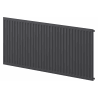 Mexen CH10 Hygiene panel radiator 600 x 2200 mm, side connection, 1374 W, anthracite - W410H-060-220-66