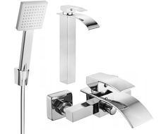 Mexen Aries R45 bathtub set, Chrome - 744813R45-00