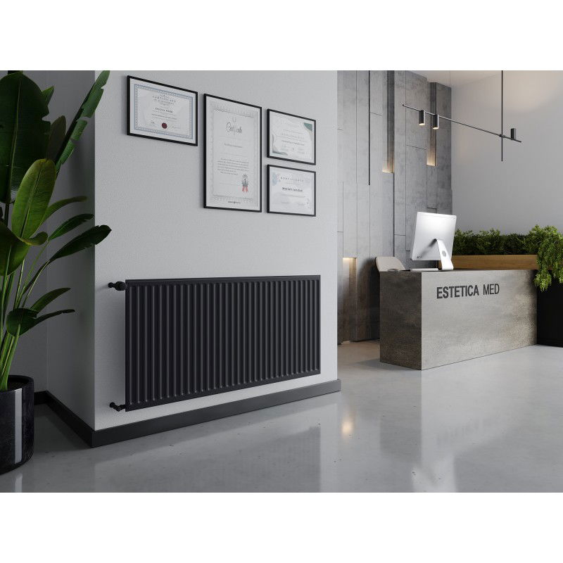 Mexen CH10 Hygiene panel radiator 900 x 2000 mm, side connection, 1786 W, anthracite - W410H-090-200-66