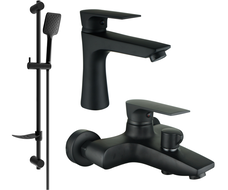 Mexen Axel DF62 bathtub set, Black - 73803DF62-70