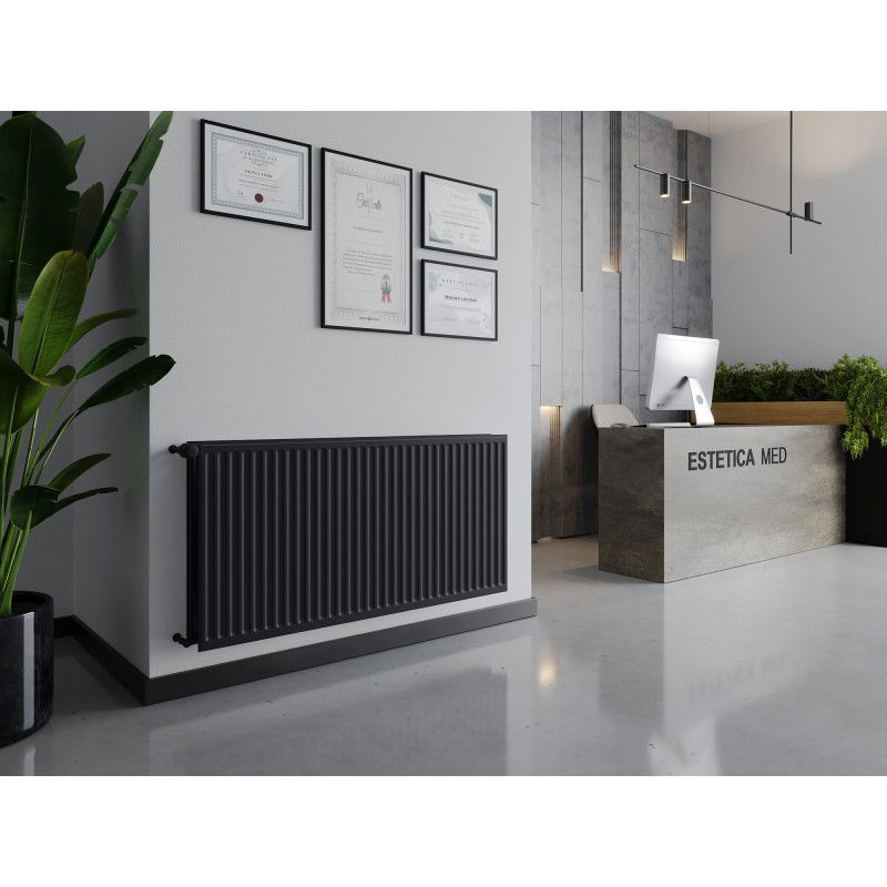 Mexen CH20 Hygiene Panel Radiator 400 x 2000 mm, Side Connection, 1590 W, Anthracite - W420H-040-200-66