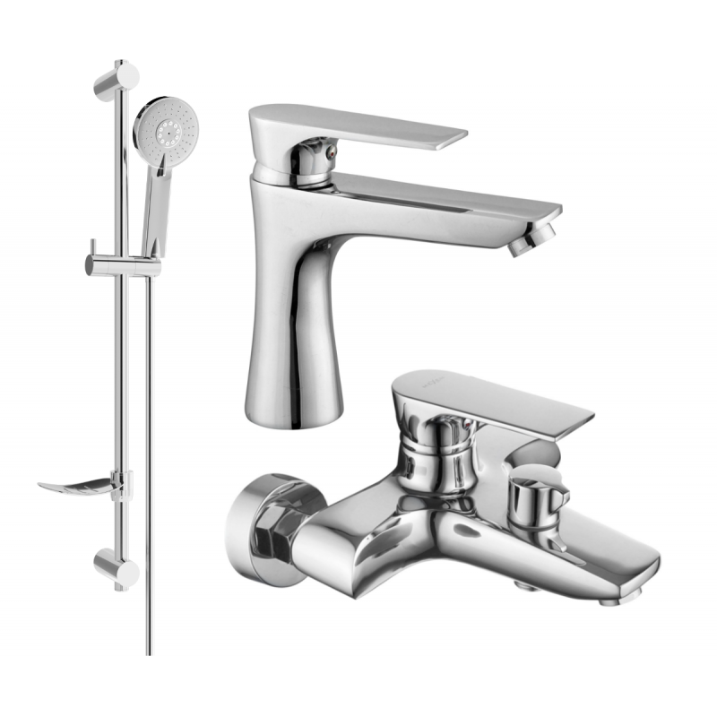 Mexen Axel DF40 bathtub set, Chrome - 73803DF40-00