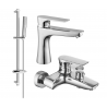 Mexen Axel DB72 bath set, chrome - 73803DB72-00