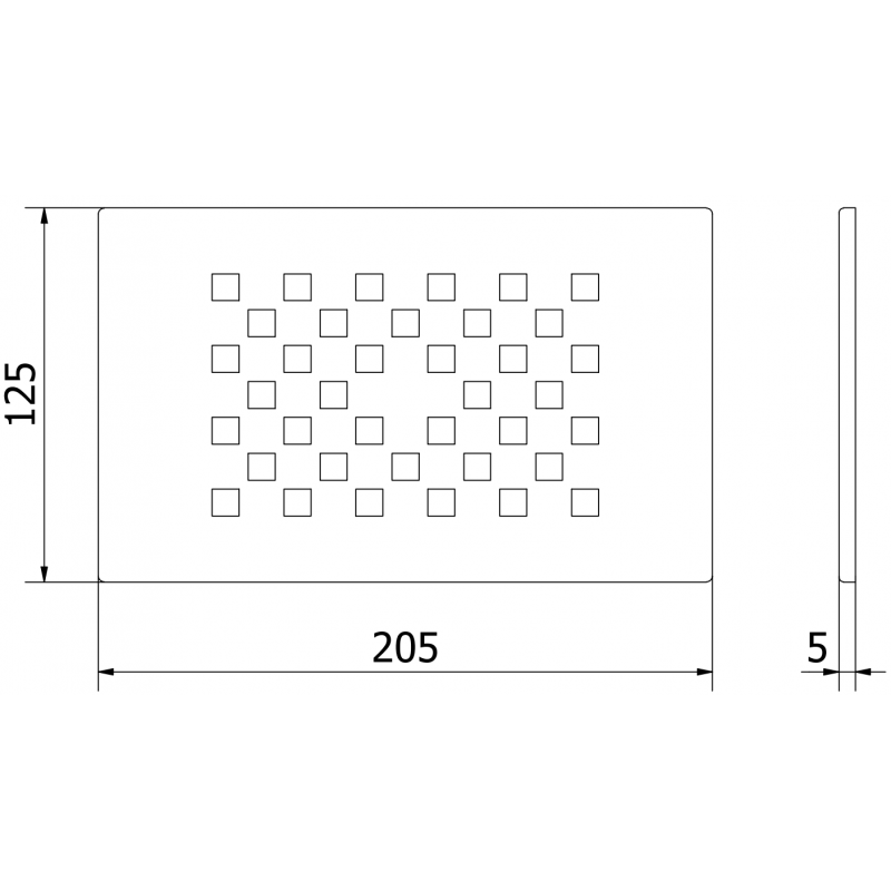 Mexen Hugo white shower tray cover - 42910020