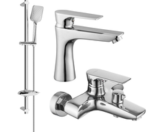 Mexen Axel DB62 bath set, chrome - 73803DB62-00