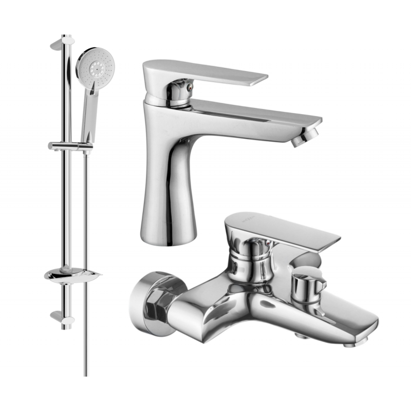 Mexen Axel DB40 bathtub set, Chrome - 73803DB40-00