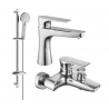 Mexen Axel DB40 bath set, chrome - 73803DB40-00