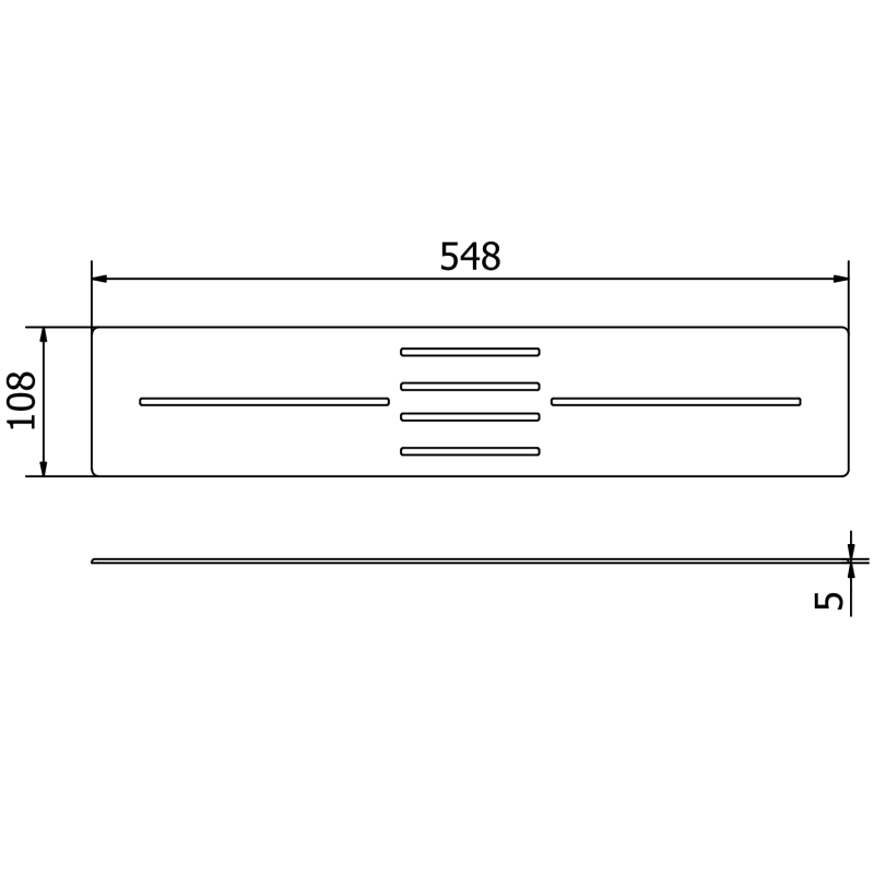 Mexen Toro shower tray cover 100-120 cm, gold - 43910050